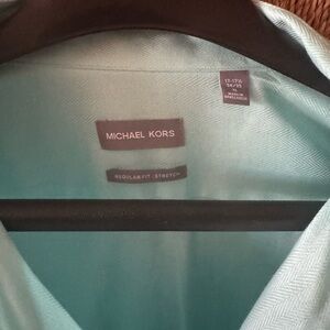 Michael Kors Aqua Dress Shirt